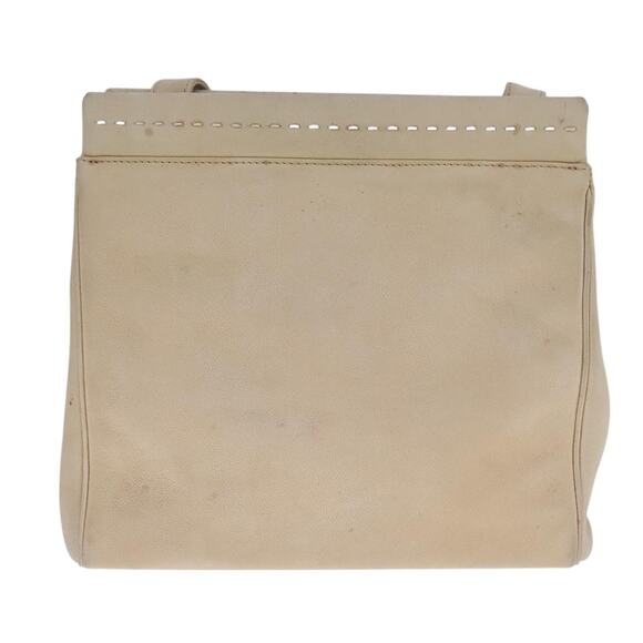 CELINE Shoulder Bag Leather Beige - Picture 3 of 12